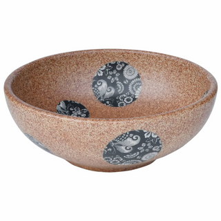 vidaXL Countertop Basin Brown and Blue Round Φ41x14 cm Ceramic - Giant Lobelia