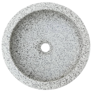 vidaXL Countertop Basin Grey Round Φ41x14 cm Ceramic - Giant Lobelia