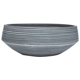 vidaXL Countertop Basin Grey Round Φ41x14 cm Ceramic - Giant Lobelia