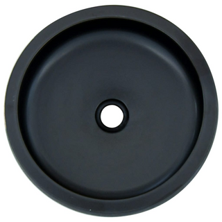 vidaXL Countertop Basin Black and Blue Round Φ41x14 cm Ceramic - Giant Lobelia