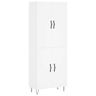 vidaXL Highboard White 69.5x34x180 cm Engineered Wood - Giant Lobelia