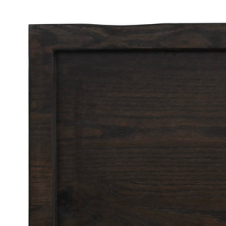 Bathroom Countertop Dark Brown 60x30x(2-6) cm Treated Solid Wood - Giant Lobelia