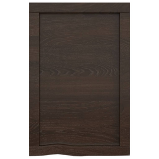 Bathroom Countertop Dark Brown 40x60x(2-6) cm Treated Solid Wood - Giant Lobelia