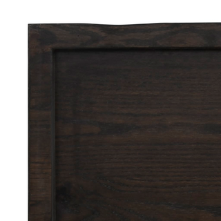 Bathroom Countertop Dark Brown 40x60x(2-6) cm Treated Solid Wood - Giant Lobelia