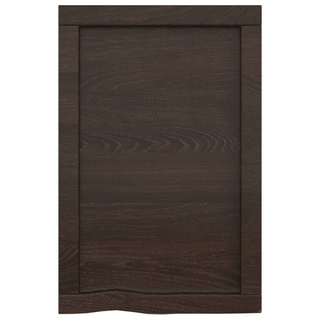 Bathroom Countertop Dark Brown 40x60x(2-4) cm Treated Solid Wood - Giant Lobelia