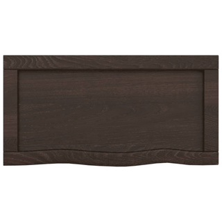 Bathroom Countertop Dark Brown 40x30x(2-4) cm Treated Solid Wood - Giant Lobelia