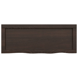 Bathroom Countertop Dark Brown 80x30x(2-6) cm Treated Solid Wood - Giant Lobelia