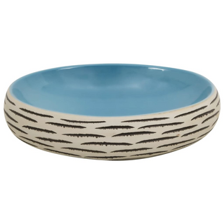 vidaXL Countertop Basin Multicolour Oval 59x40x15 cm Ceramic - Giant Lobelia