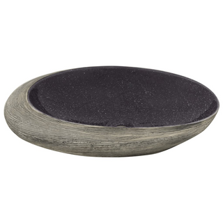 vidaXL Countertop Basin Purple and Grey Oval 59x40x14 cm Ceramic - Giant Lobelia