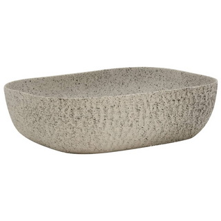 vidaXL Countertop Basin Grey Rectangular 48x37.5x13.5 cm Ceramic - Giant Lobelia