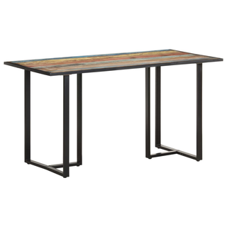 vidaXL Dining Table 140 cm Solid Reclaimed Wood - Giant Lobelia