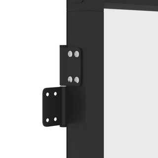 vidaXL Interior Door Slim Black 76x201.5 cm Tempered Glass and Aluminium - Giant Lobelia