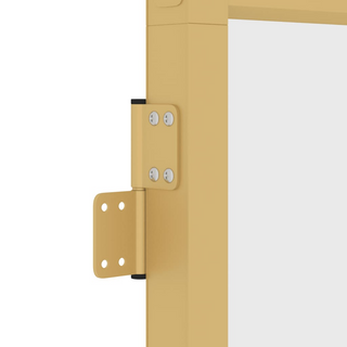 vidaXL Interior Door Slim Golden 102.5x201.5 cm Tempered Glass and Aluminium - Giant Lobelia