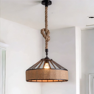 Hanging Lamp Hemp Rope Light Ceiling Pendant Light~1536 - Giant Lobelia