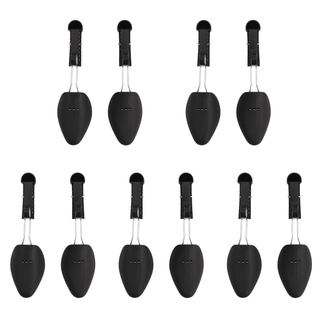 vidaXL Shoe Trees 5 Pairs Black EU 38-44 Plastic - Giant Lobelia