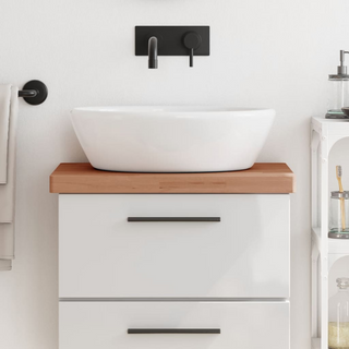 Bathroom Countertop 60x40x4 cm Solid Wood Beech - Giant Lobelia