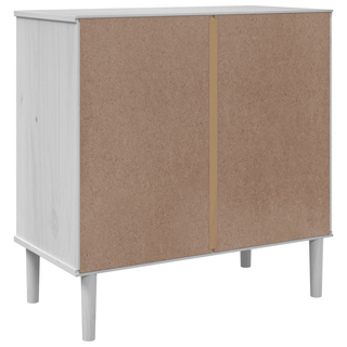 vidaXL Drawer Cabinet SENJA Rattan Look White 80x40x80 cm Solid Wood Pine - Giant Lobelia