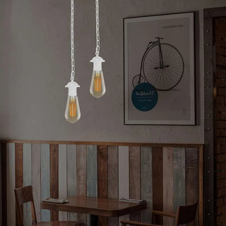 Single ceiling pendant light E27 base hanging chain light~ 5128 - Giant Lobelia