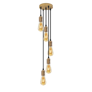 Industrial Ceiling 5 light Pendant Light Fitting for staircase~ 5130 - Giant Lobelia