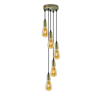 Industrial Ceiling 5 light Pendant Light Fitting for staircase~ 5130 - Giant Lobelia