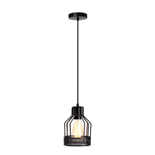 Guard Light Wire Ceiling Industrial Black Chandelier Pendant~3380 - Giant Lobelia