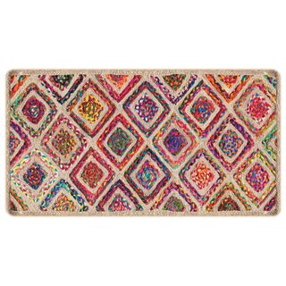 vidaXL Rug Washable Multicolour 80x150 cm Anti Slip - Giant Lobelia