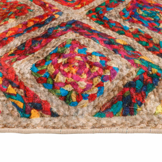 vidaXL Rug Washable Multicolour 80x150 cm Anti Slip - Giant Lobelia