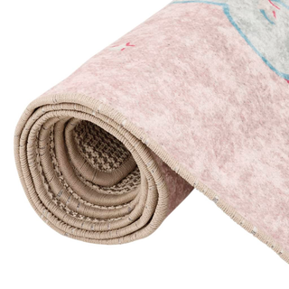 Kids' Rug Pink 160x230 cm Unicorn Washable Anti Slip - Giant Lobelia