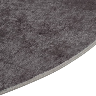 vidaXL Rug Washable Grey Ø 200 cm Anti Slip - Giant Lobelia