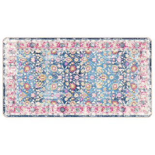 vidaXL Rug Washable Multicolour 80x150 cm Anti Slip - Giant Lobelia