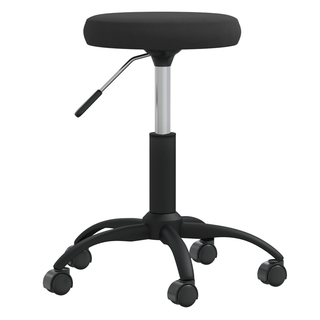 vidaXL Office Swivel Chair Black Velvet - Giant Lobelia