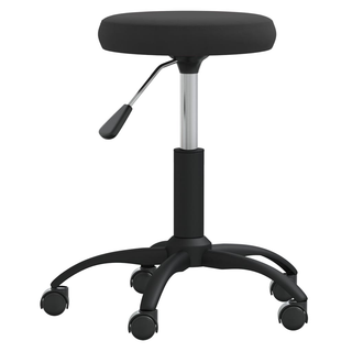 vidaXL Office Swivel Chair Black Velvet - Giant Lobelia