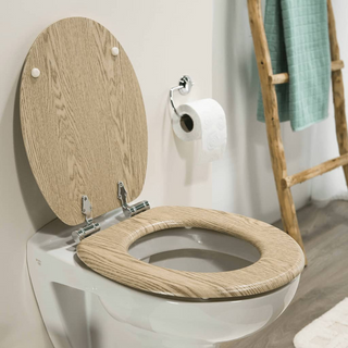 Tiger Soft-Close Toilet Seat Scaffold MDF Brown 252022546 - Giant Lobelia