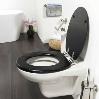 Tiger Soft-Close Toilet Seat Blackwash MDF Black 252030746 - Giant Lobelia