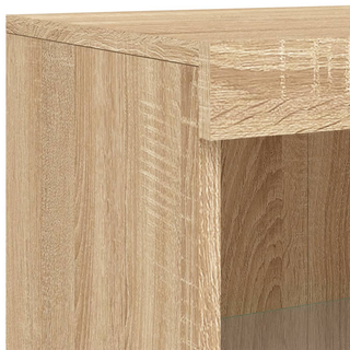 vidaXL Sideboard with LED Lights Sonoma Oak 162x37x100 cm - Giant Lobelia