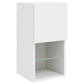 vidaXL TV Cabinet with LED Lights White 30.5x30x60 cm - Giant Lobelia