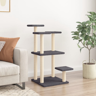 Cat Scratching Posts with Platforms Dark Grey 98.5 cm - Giant Lobelia