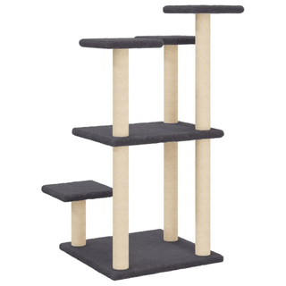 Cat Scratching Posts with Platforms Dark Grey 98.5 cm - Giant Lobelia