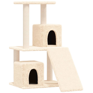 Cat Tree with Sisal Scratching Posts Cream 82 cm - Giant Lobelia