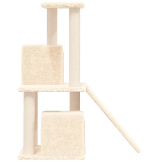 Cat Tree with Sisal Scratching Posts Cream 82 cm - Giant Lobelia