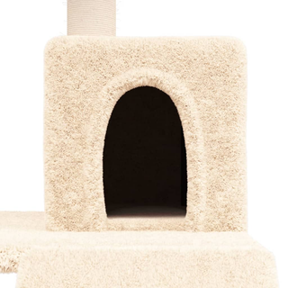 Cat Tree with Sisal Scratching Posts Cream 82 cm - Giant Lobelia