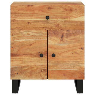 Bedside Cabinet 50x33x60 cm Solid Wood Acacia&Engineered Wood - Giant Lobelia