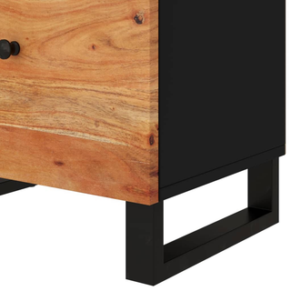 Bedside Cabinet 50x33x60 cm Solid Wood Acacia&Engineered Wood - Giant Lobelia