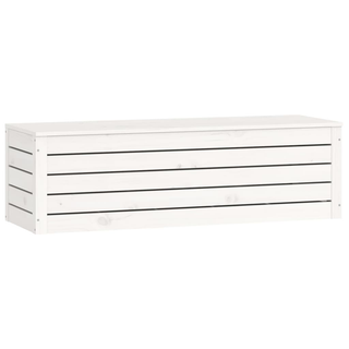 vidaXL Storage Box White 109x36.5x33 cm Solid Wood Pine - Giant Lobelia