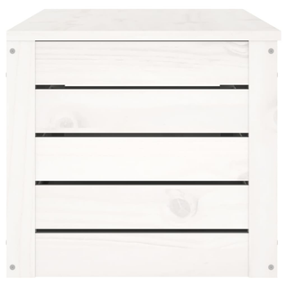 vidaXL Storage Box White 109x36.5x33 cm Solid Wood Pine - Giant Lobelia