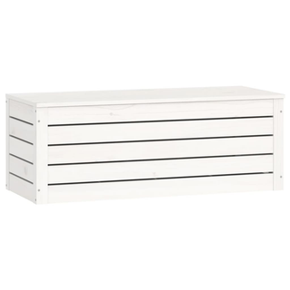 vidaXL Storage Box White 89x36.5x33 cm Solid Wood Pine - Giant Lobelia