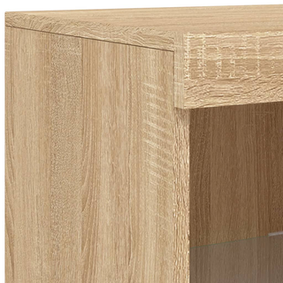 vidaXL Sideboards with LED Lights 3 pcs Sonoma Oak Engineered Wood - Giant Lobelia