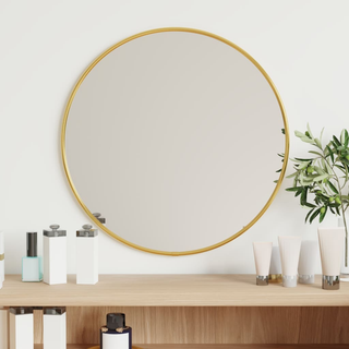 vidaXL Wall Mirror Gold Ø 40 cm Round - Giant Lobelia