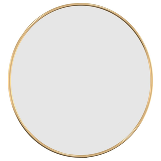 vidaXL Wall Mirror Gold Ø 40 cm Round - Giant Lobelia