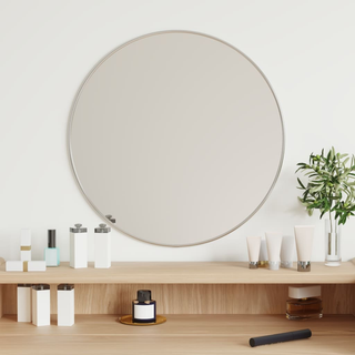 vidaXL Wall Mirror Silver Ø 50 cm Round - Giant Lobelia